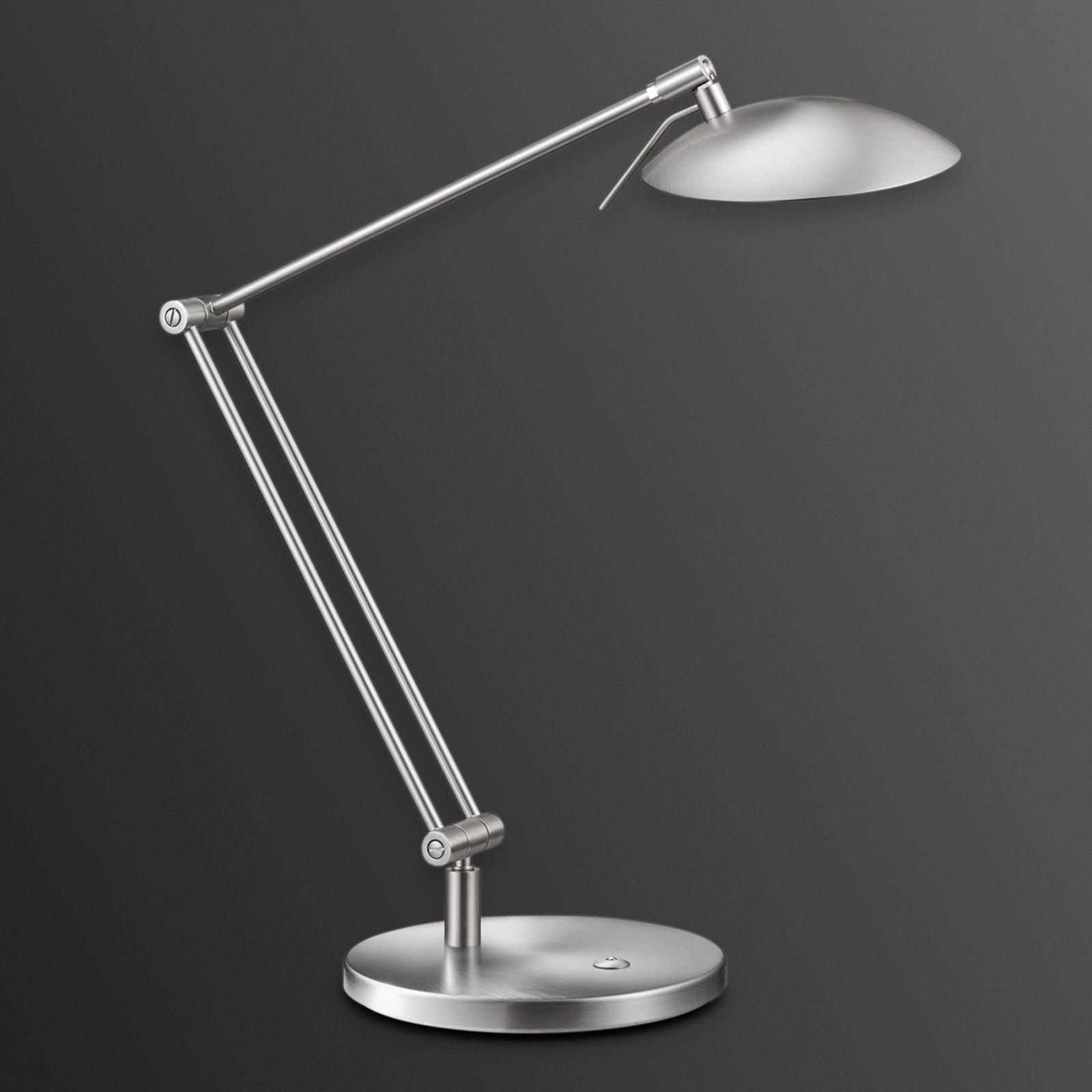 Knapstein Lampă de birou LED Coira nichel mat - Studiu / Birou - design - Metal