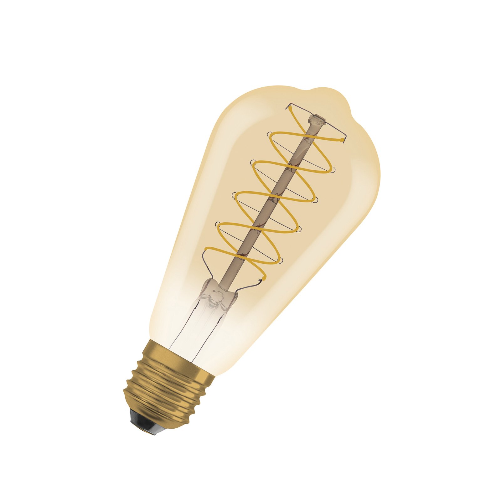 OSRAM LED Vintage 1906 Edison, gold, E27, 7 W, 2,200 K, dimmable.