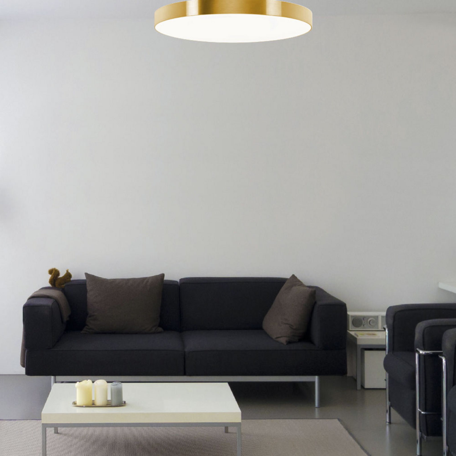 LED-Deckenleuchte Aurelia dimmbar goldfarben