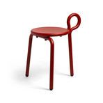 Chaise Lasso, rouge, métal, hauteur 58 cm - &Klevering