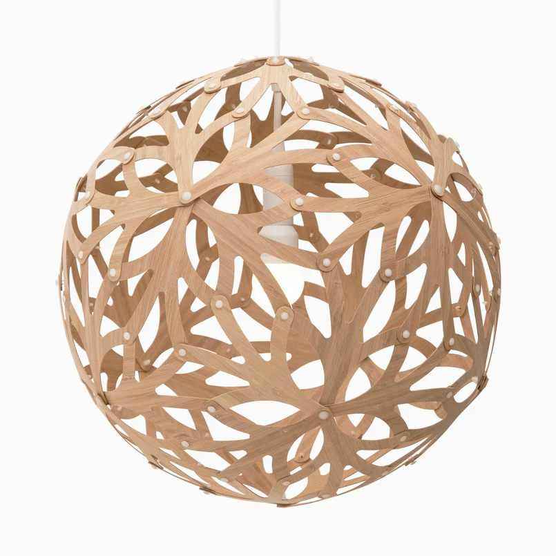 david trubridge - Floral Pendelleuchte Ø40 Bamboo