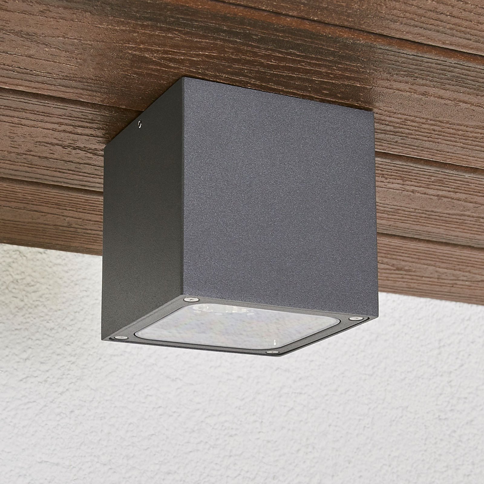 Tanea LED Venkovní Stropní Lampa 12x12 Dark Grey - Lucande