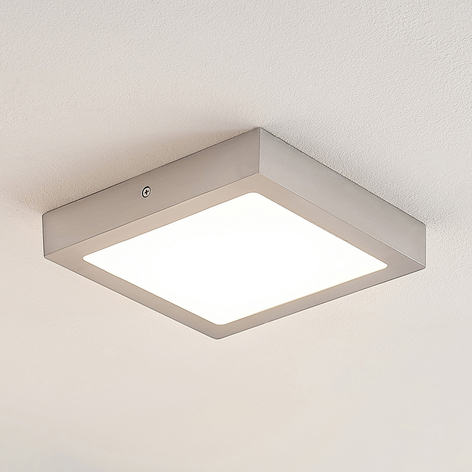 ELC Merina LED-taklampe kantet, nikkel