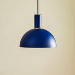 Suspension Selma, à 1 lampe, bleue, Ø 22 cm