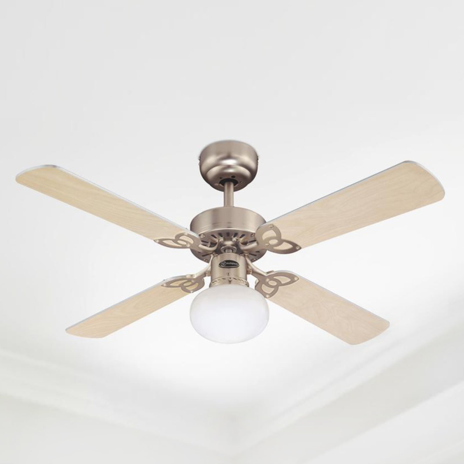 Deckenventilator mit Licht Vegas alu Holz leise Westinghouse