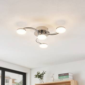 Lindby Dyln LED plafondlamp spiraal-optiek 4-lamps