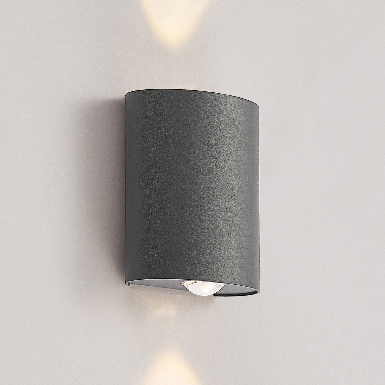 Lindby Gatlin LED kültéri falilámpa, 10 cm