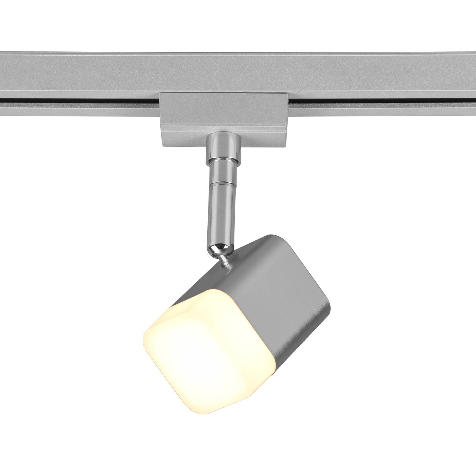LED-Schienenspot Roubaix DUOline, nickel matt