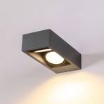 SLV Eskina Frame LED-utomhusvägglampa 2 lampa CCT