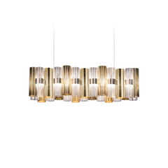 Závěsné svítidlo Slamp LED La Lollo, zlatá barva, 100 cm