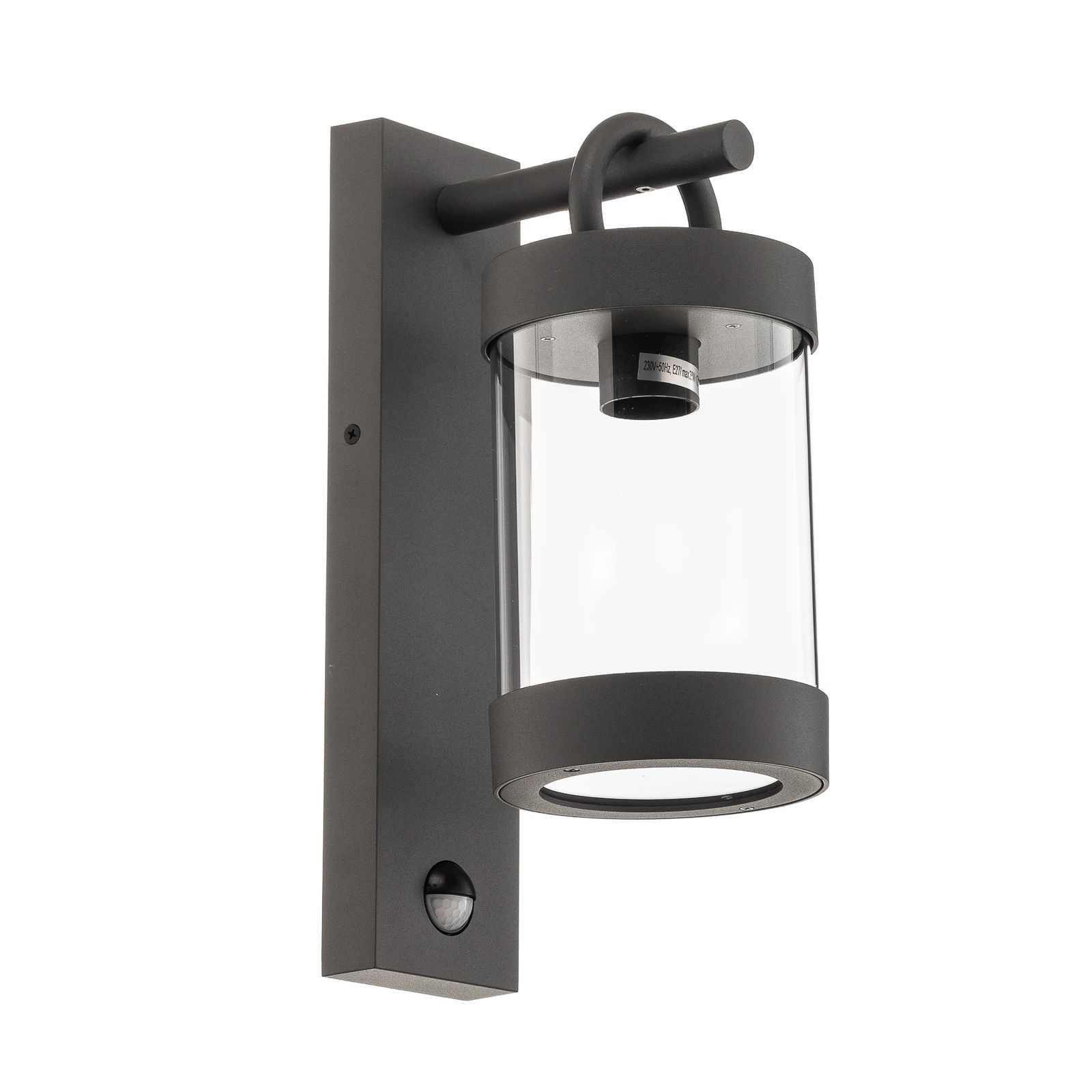 Außenwandlampe Sambesi, anthrazit, Sensor, Aluguss