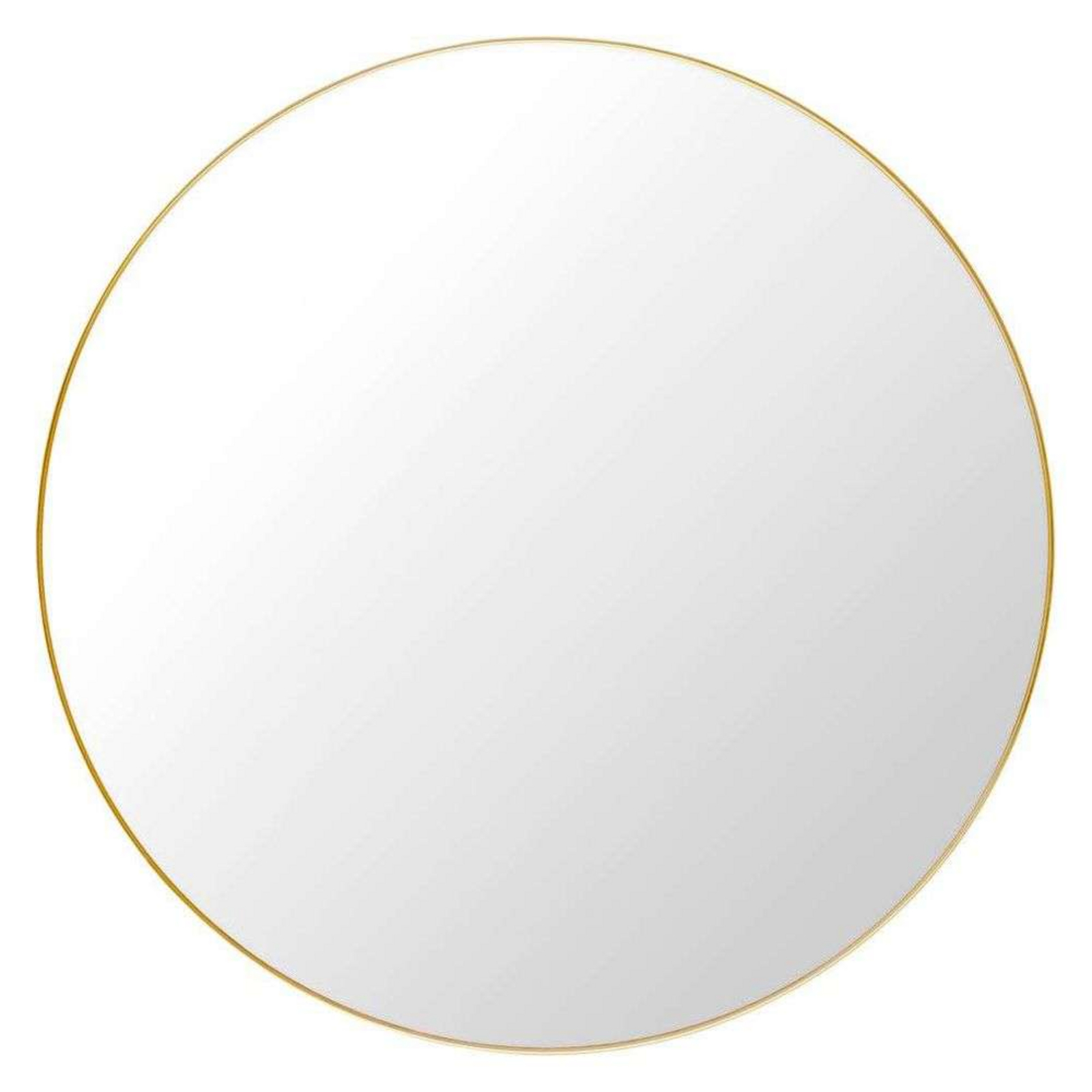 GUBI Wall Mirror Round Ø110 Polished Brass - GUBI