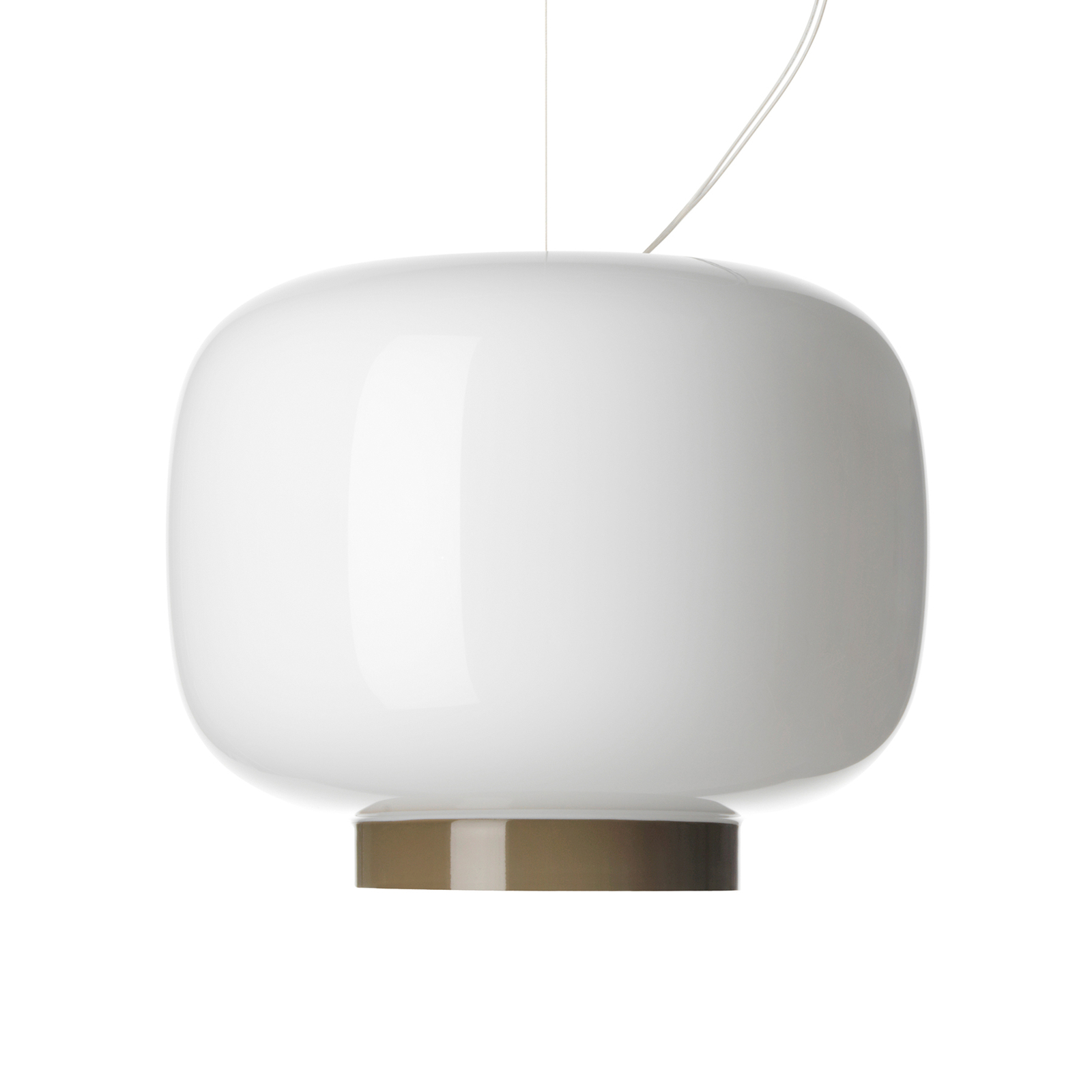 FOSCARINI Foscarini Chouchin Reverse 3 LED hanging lamp grey, for Kitchen, blown glass, painted, E27, 21 W, energy efficiency: A+, H: 25 cm