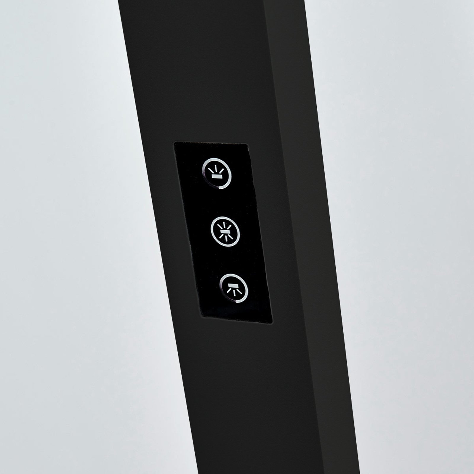 Arcchio LED-Büro-Stehlampe Jolinda, schwarz, 4000K, Sensor