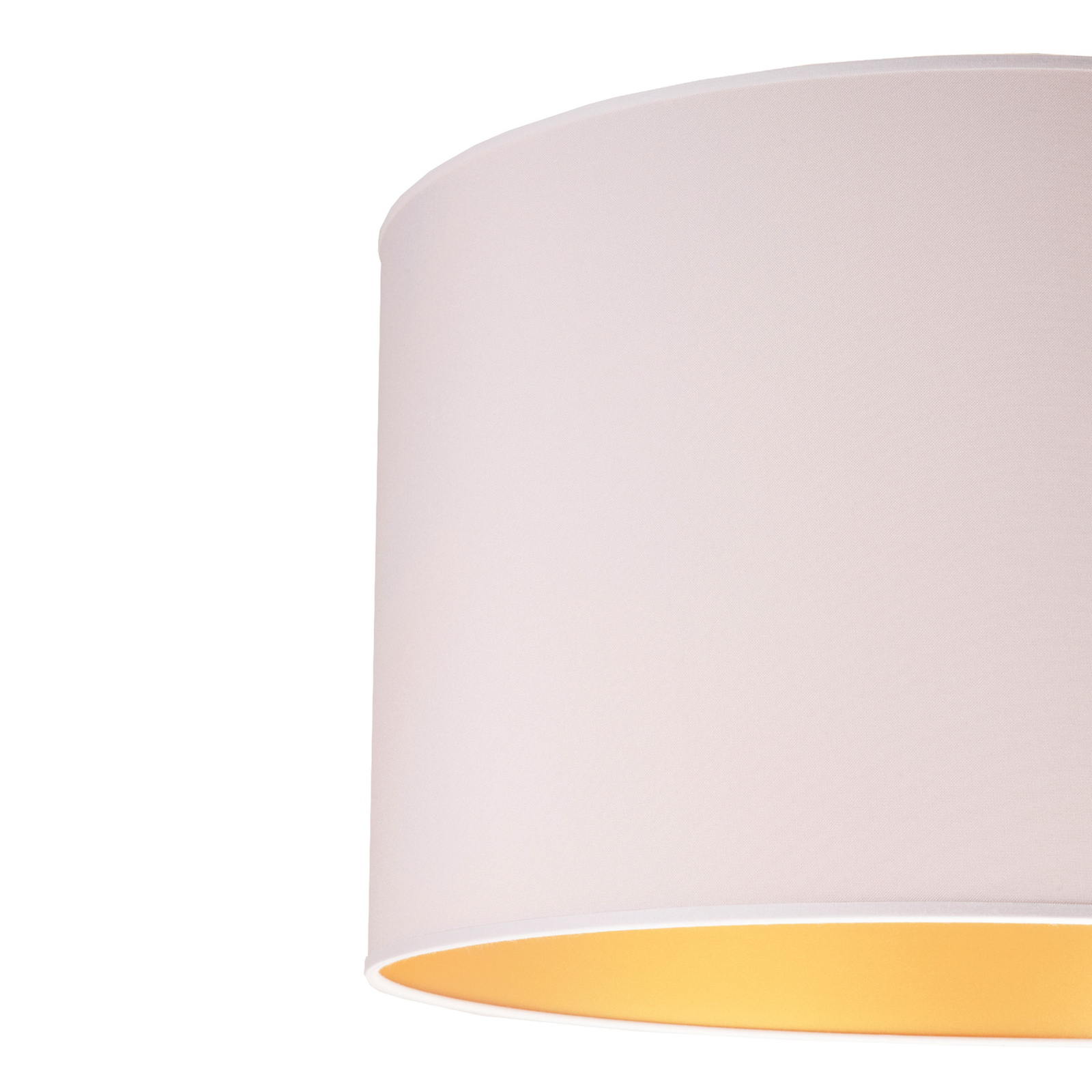 Hanglamp Roller wit/goud, Ø25cm, 5-lamps