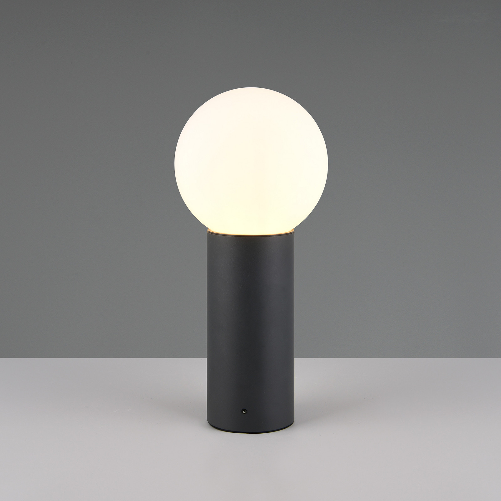 Trio Lighting Lampă cu soclu Mures antracit înălțime 40 cm metal - Modern - Aluminiu