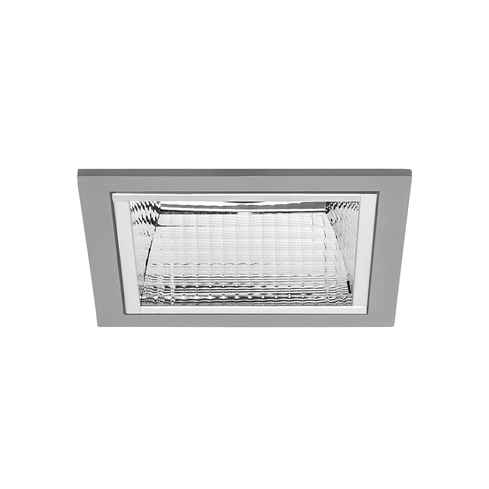 BRUMBERG Apollo Mini, facettiert, eckig, 3.000 K, silber