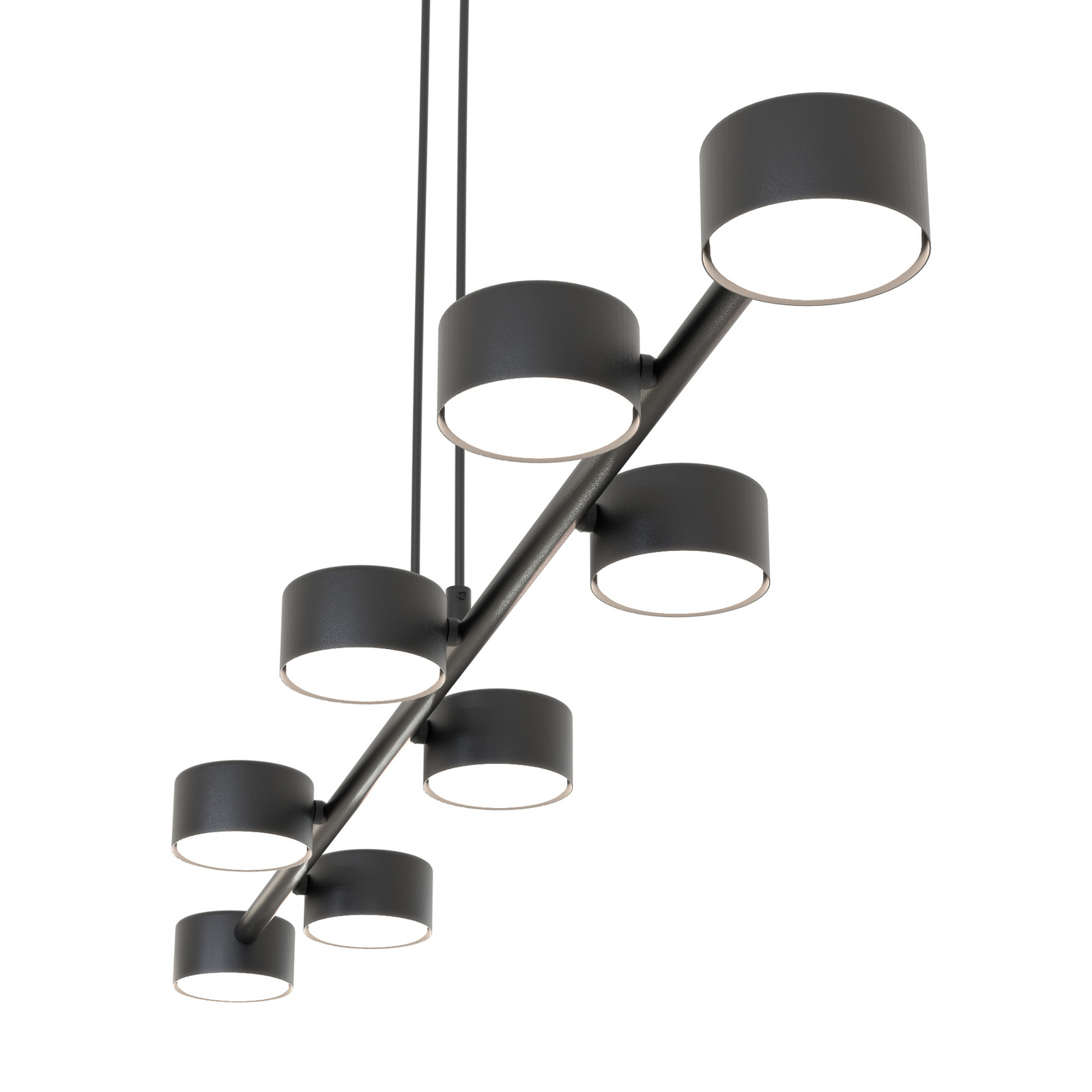 Deckenstrahler Megara, Länge 100 cm, Metall, 8-flg.