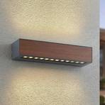 Arcchio Miraz LED venkovní nástěnné světlo, dřevo