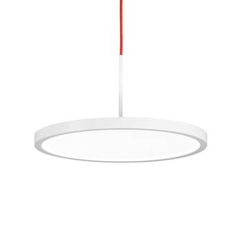 VIVAA 2.0 LED hanging lamp with red fabric cable