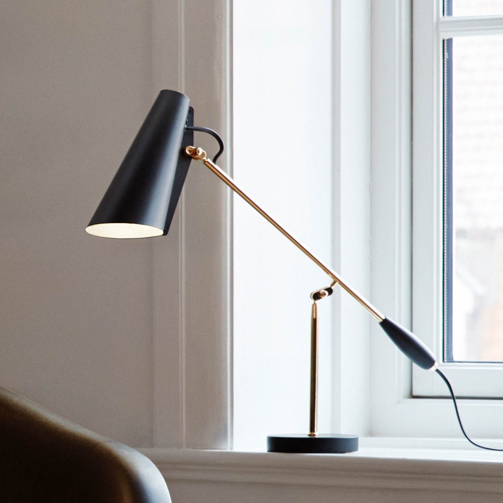 Birdy Veioză Black/Brass - Northern