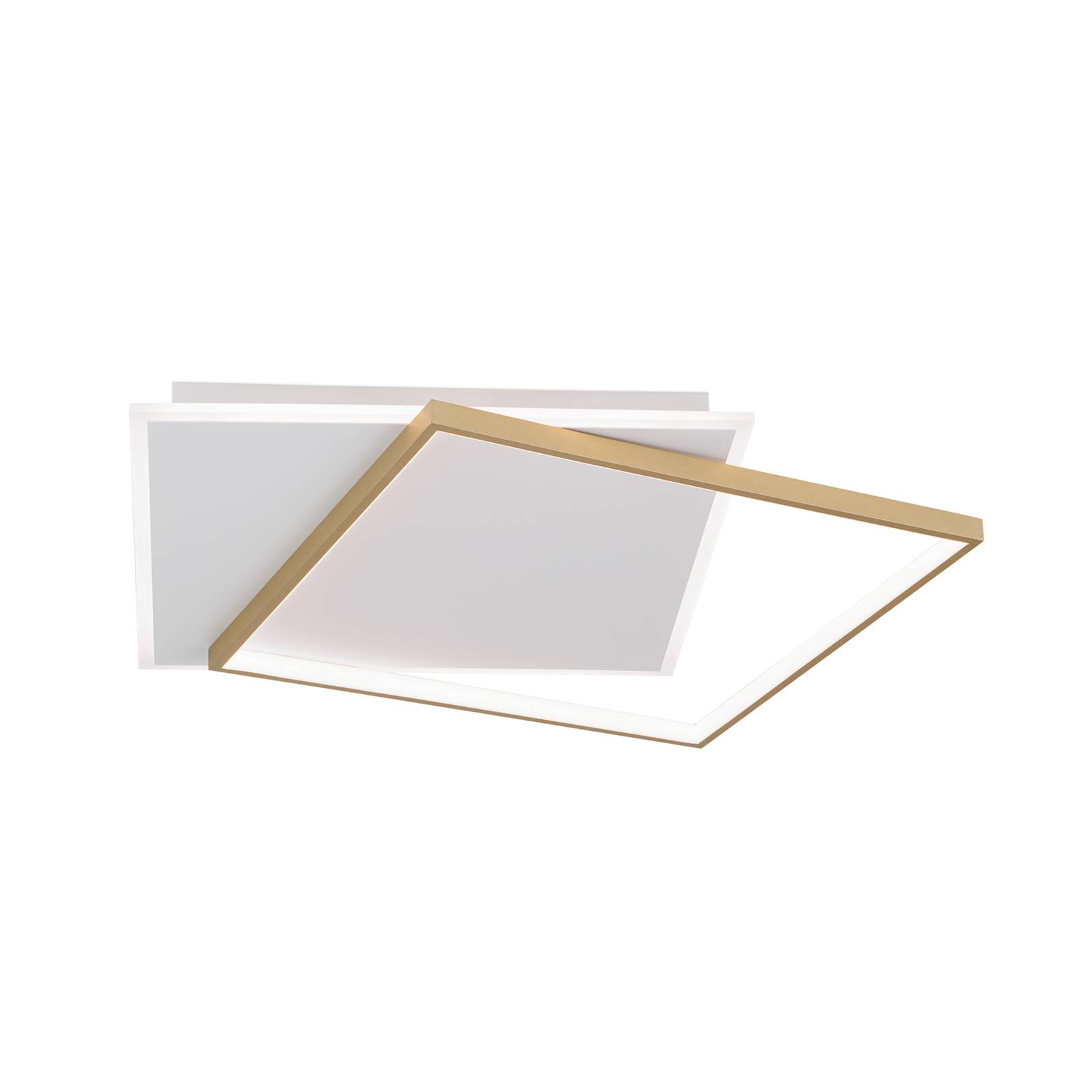 LED-Deckenlampe Emanuel, weiß/gold