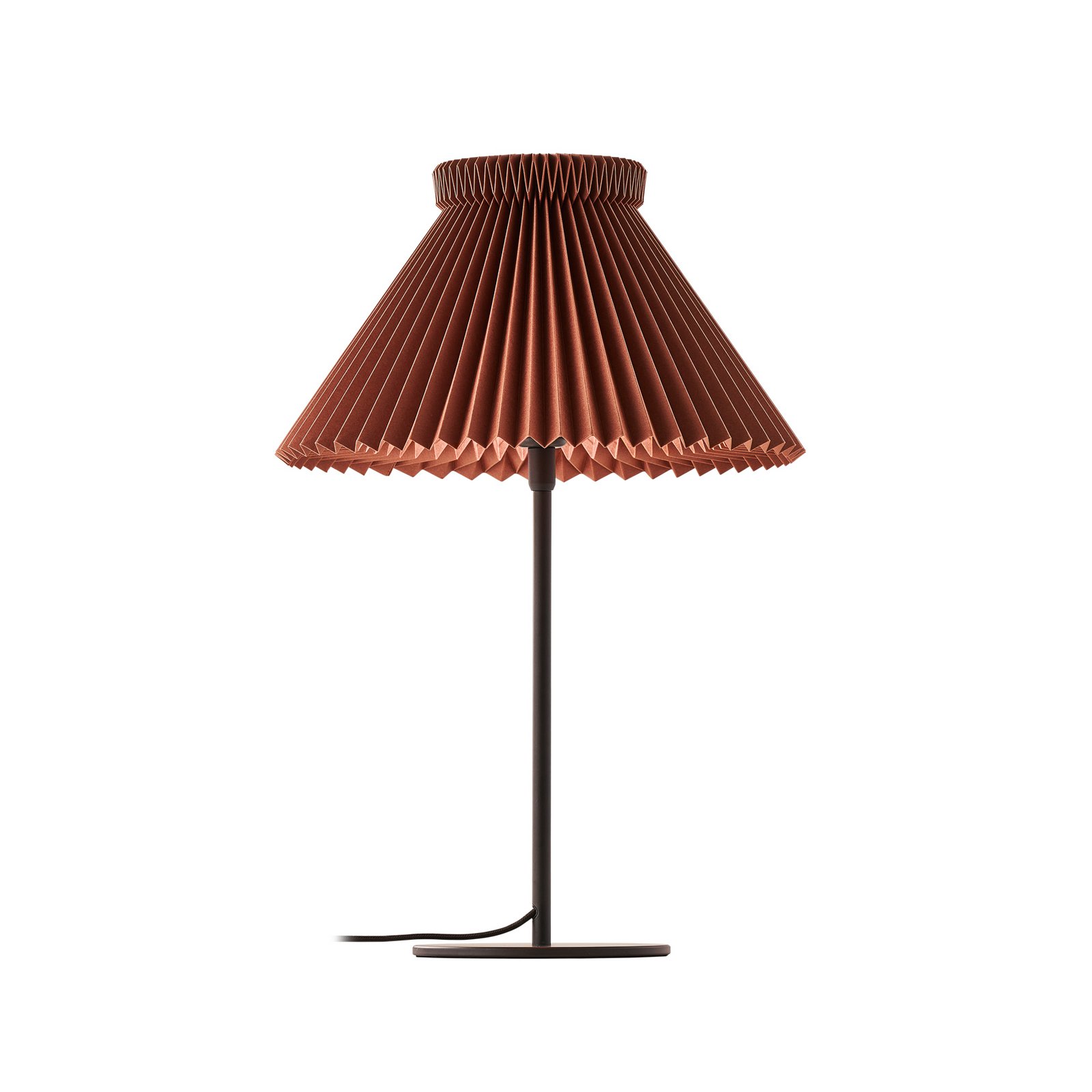 LE KLINT Tischleuchte LK 334, braun, Papier, Höhe 50 cm