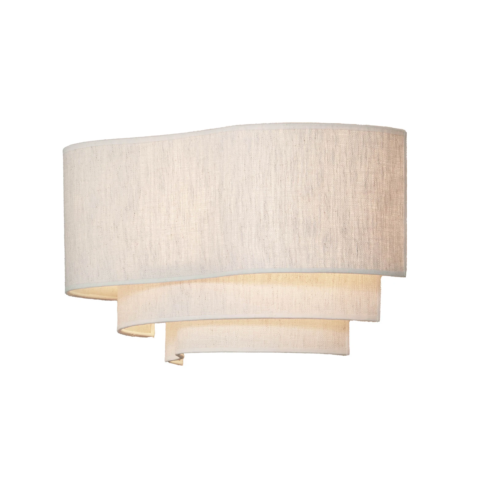MARKET SET Pebble tekstila sienas lampa, krēmkrāsā