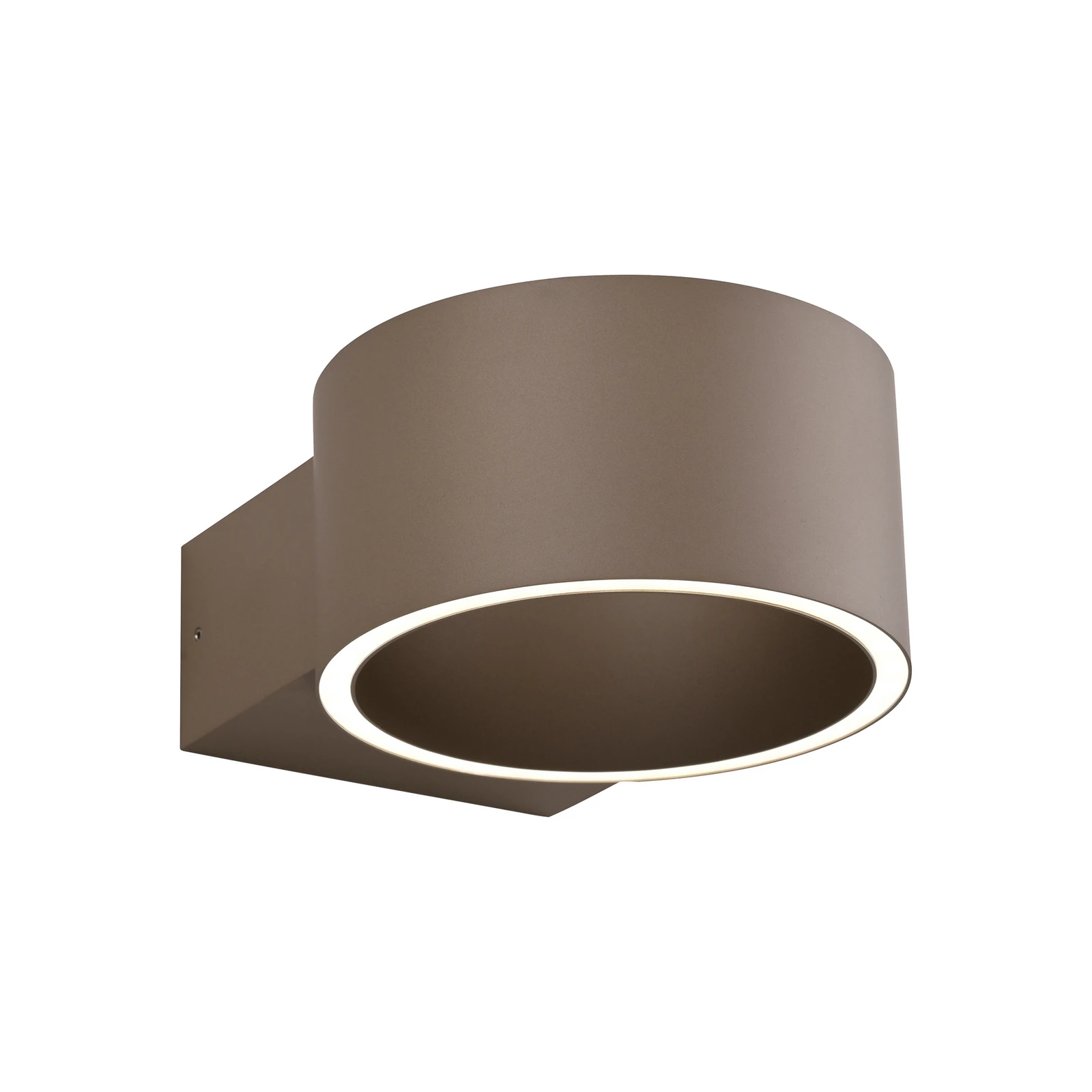PURE Applique a LED Clipse, color bronzo, alluminio Ø 15 cm