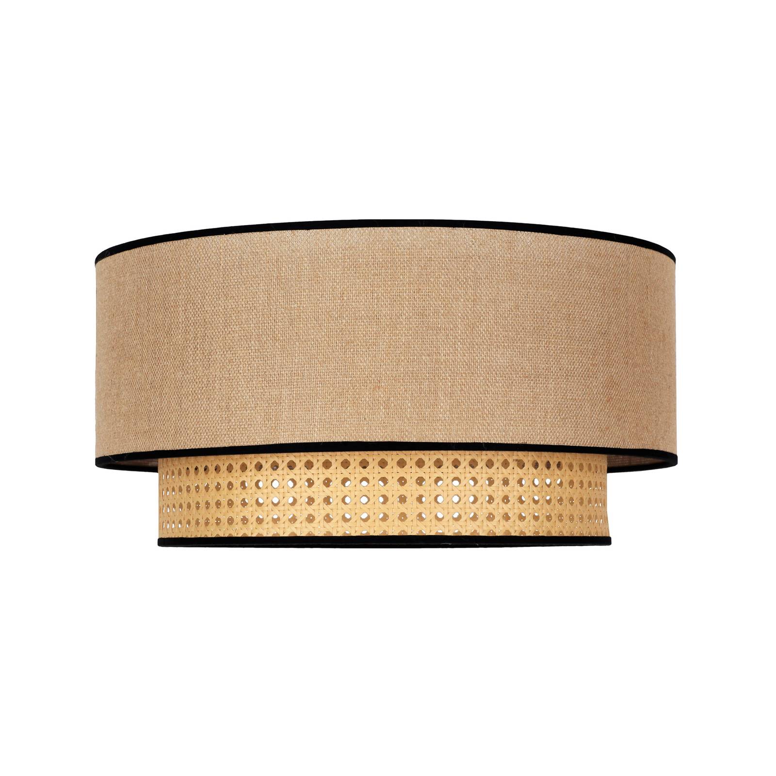 Euluna Wooden Ceiling Light - Living / Dining Room - Flush Ceiling Light - dimmable - Country House / Rustic - Brown