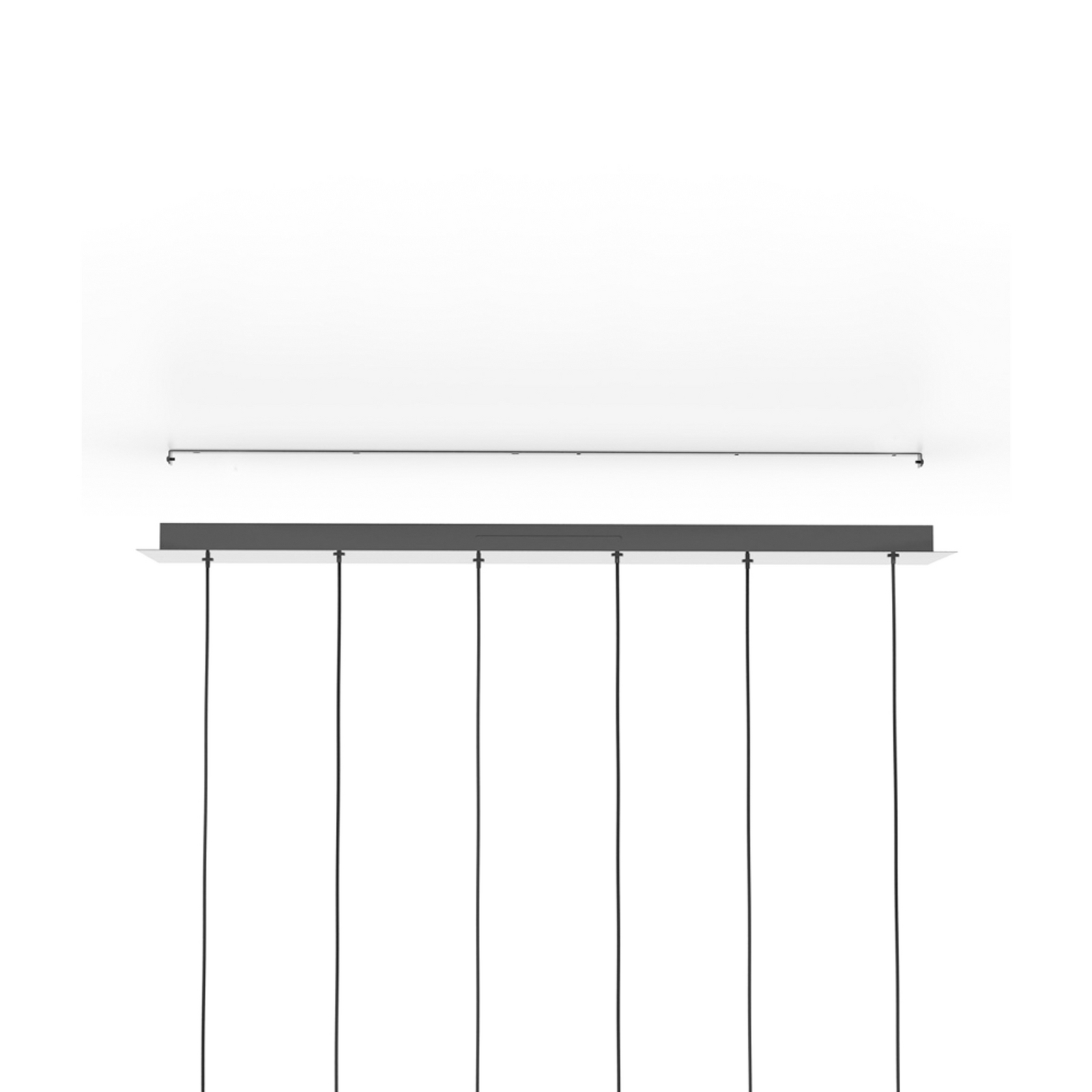 Lampada LED a sospensione Stars of Light ANORIAS, nera, 100 cm, a 6 luci Lampada LED a sospensione Stars of Light ANORIAS, nera, 100 cm, a 6 luci