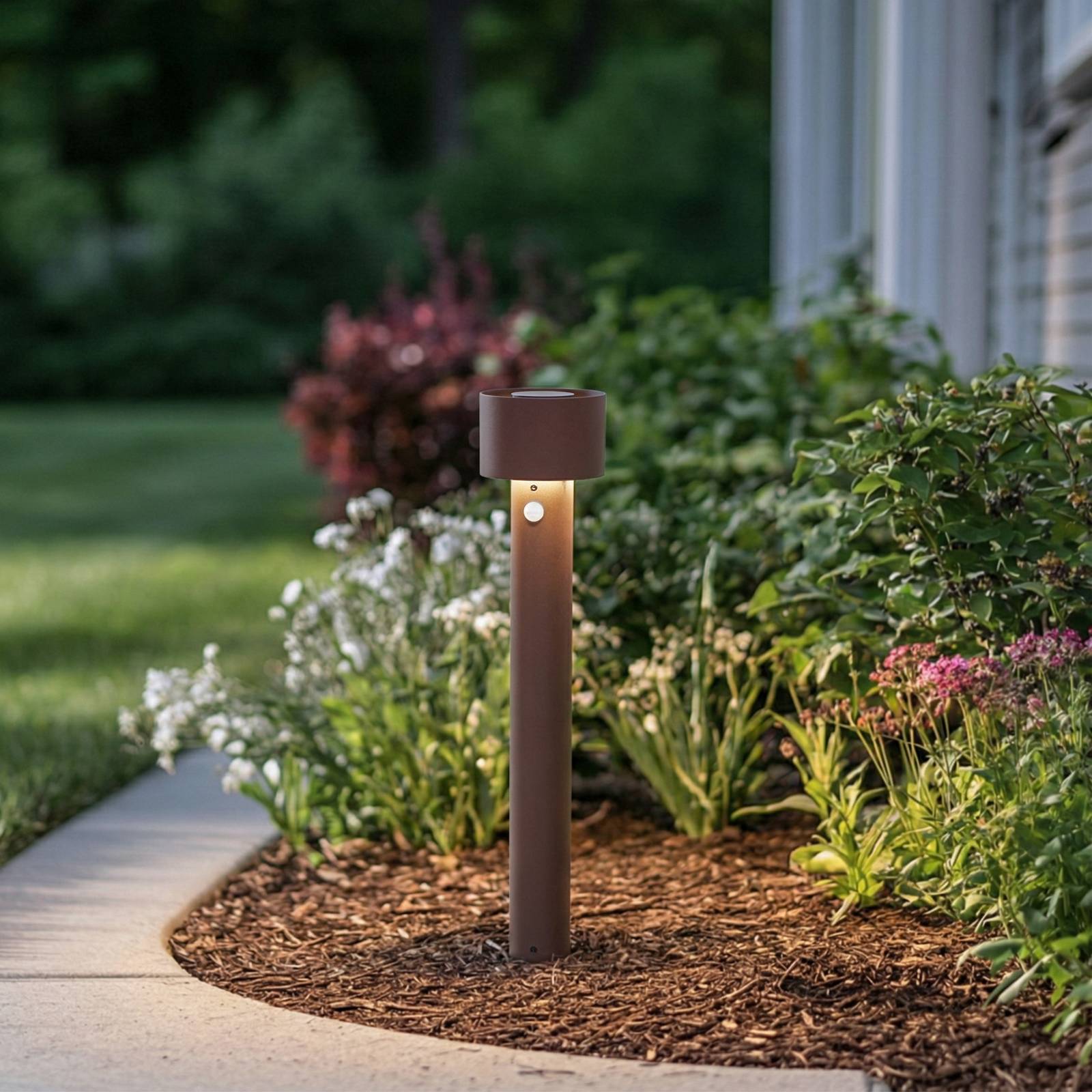  Arcchio Arcchio Milten Led Path Light, 65 Cm, Rust, Ip65, Sensor 