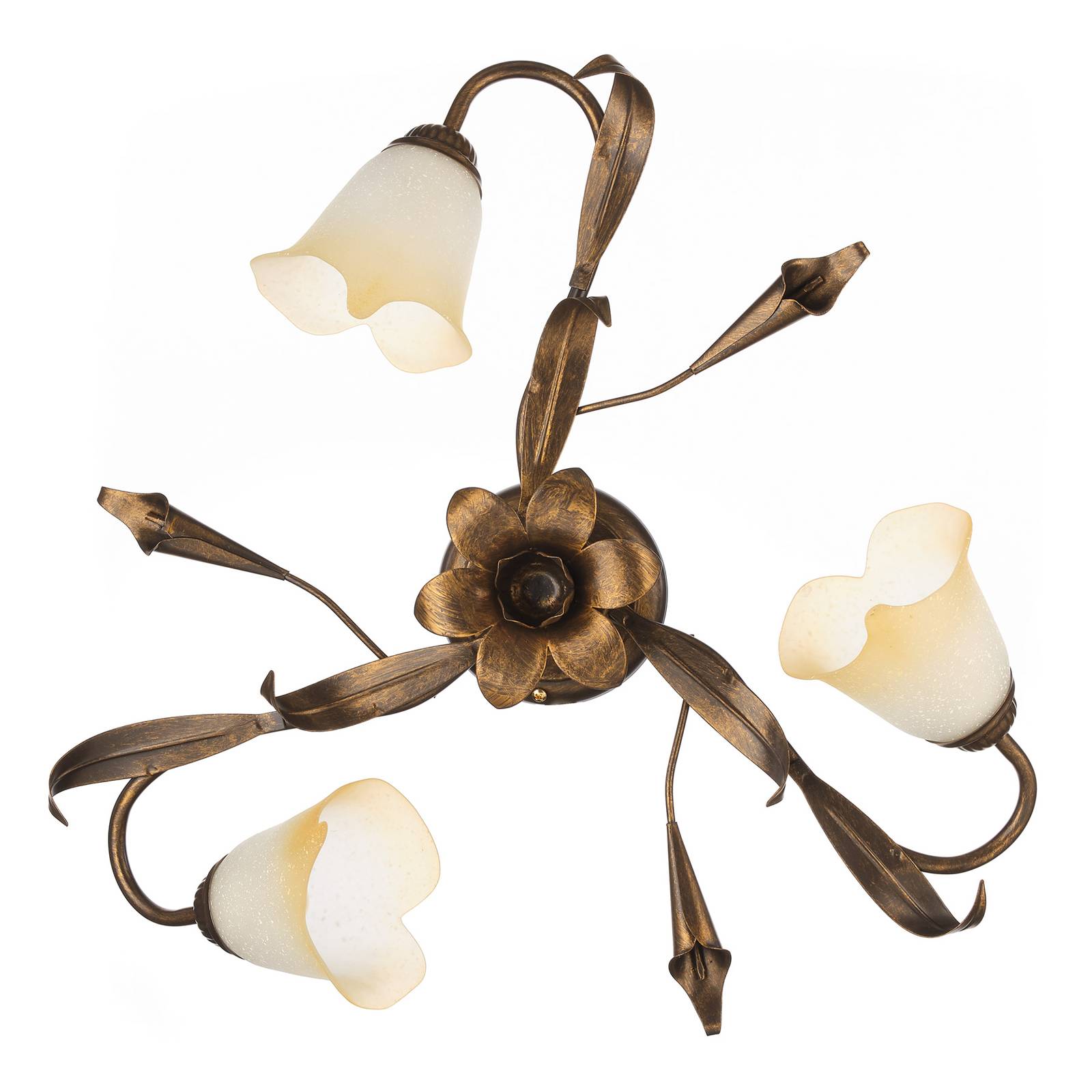 Taklampa Lucrezia 3 lampor, brons