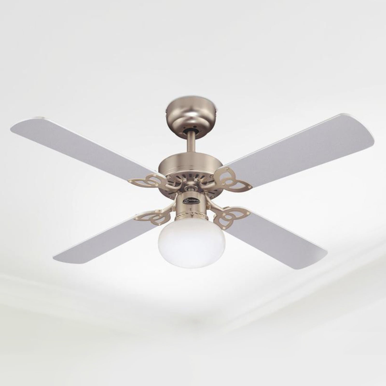 Deckenventilator mit Licht Vegas alu Holz leise Westinghouse