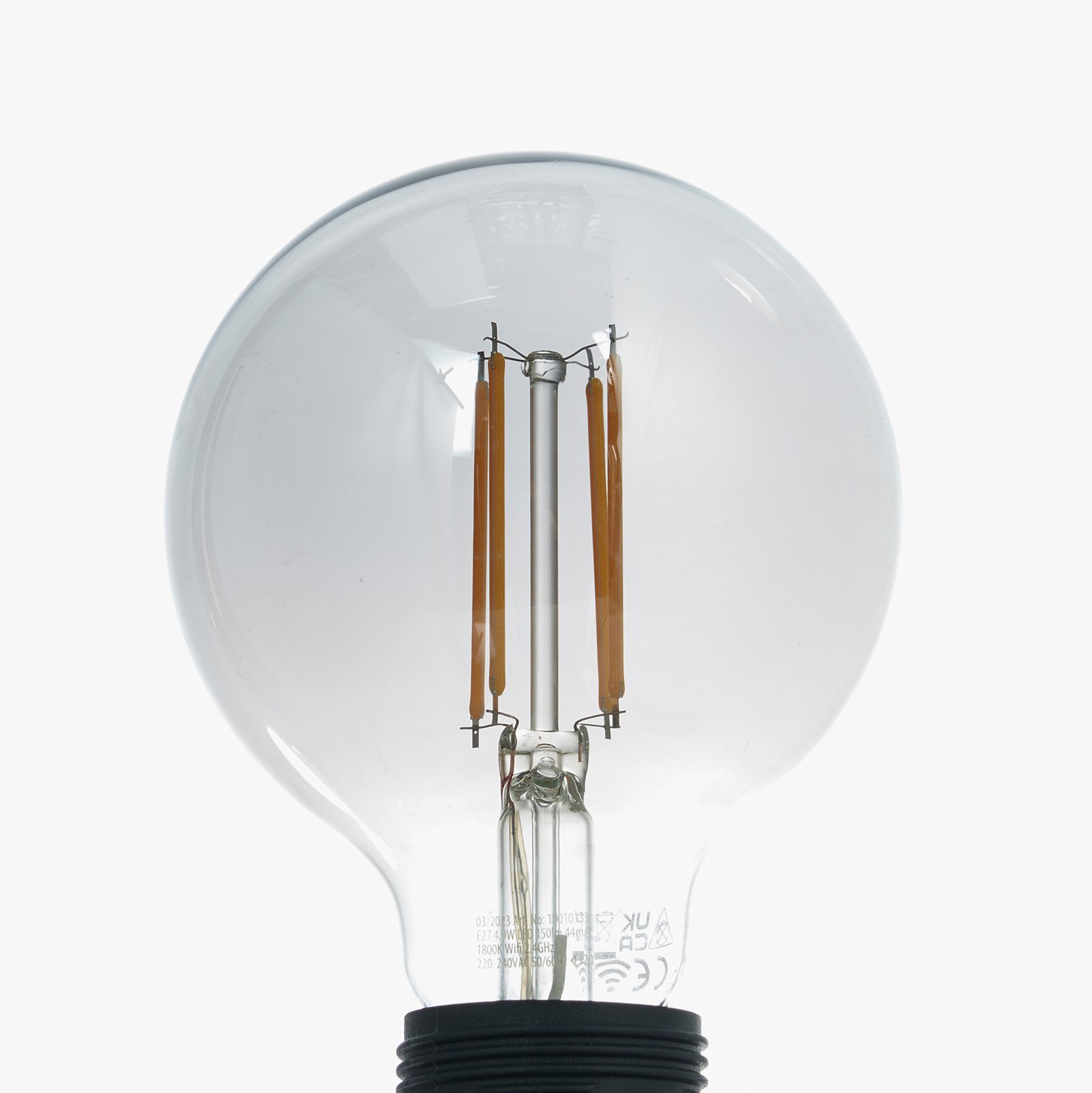 LUUMR Smart LED gömblámpa E27 füstszürke 4.9W Tuya WLAN