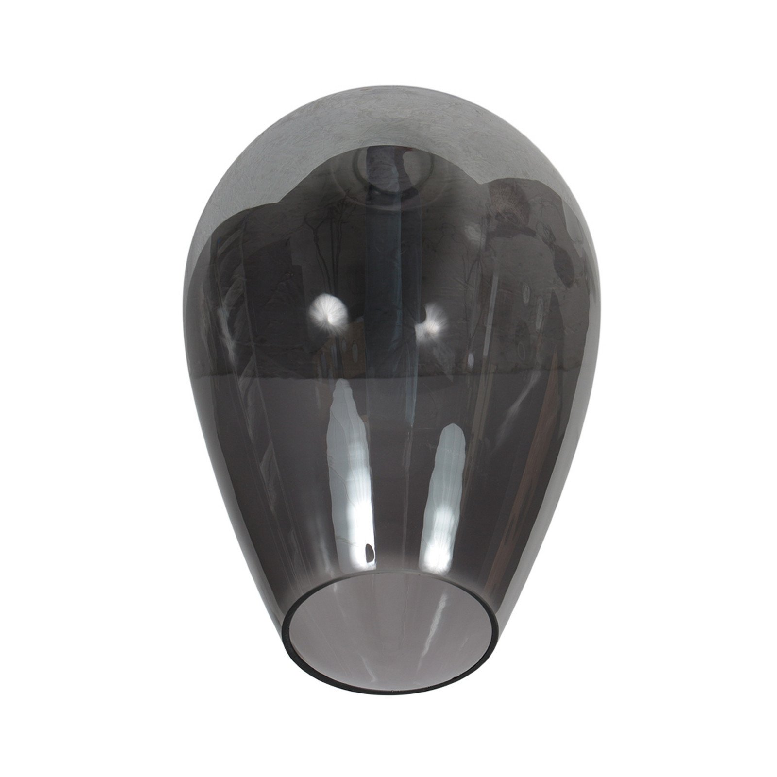 Steinhauer Plafonieră Bloeba negru/gri fum Ø 22 cm picătură de sticlă - Camera de zi / sufragerie - negru gri fumuriu