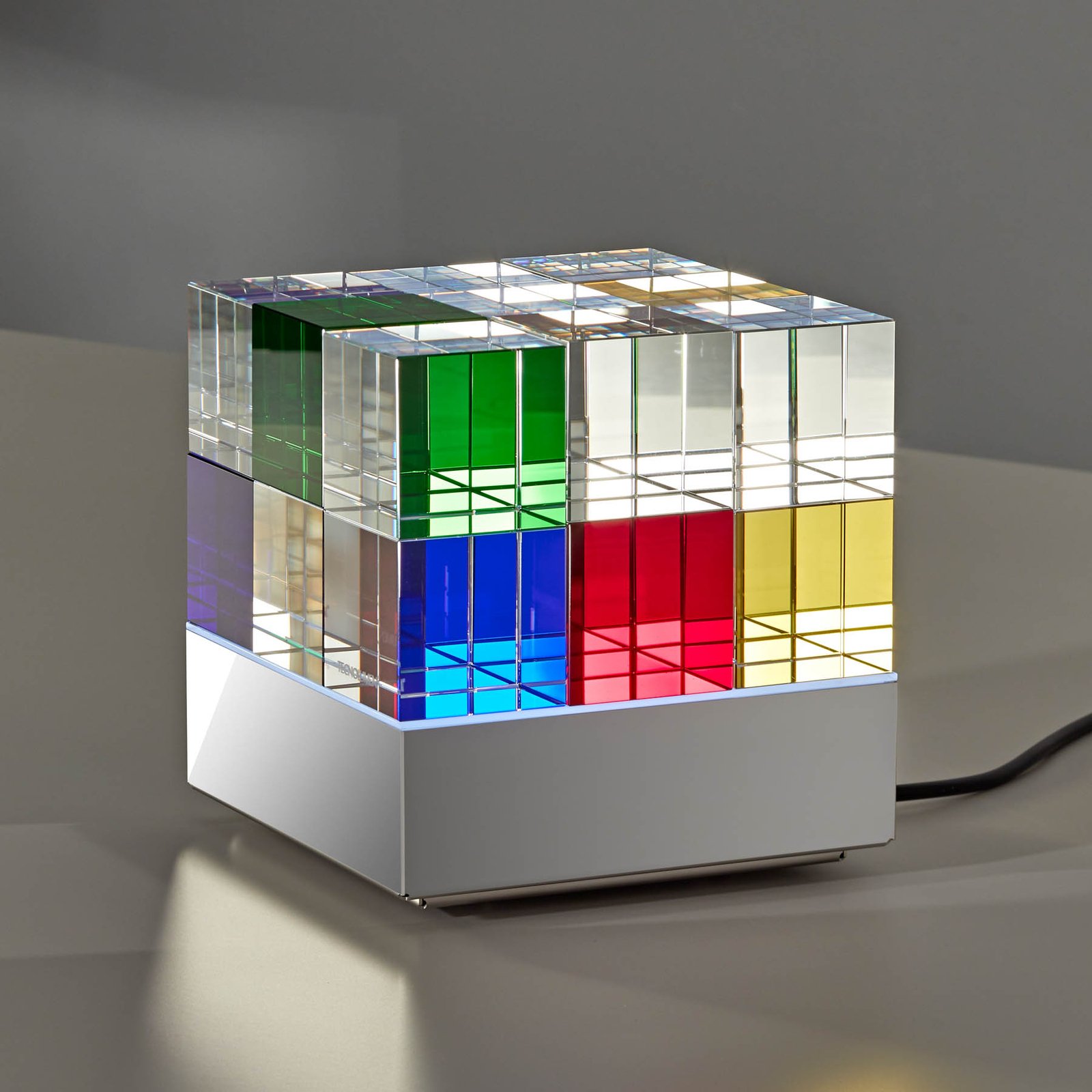 TECNOLUMEN Cubelight Move bordslampa, färgad