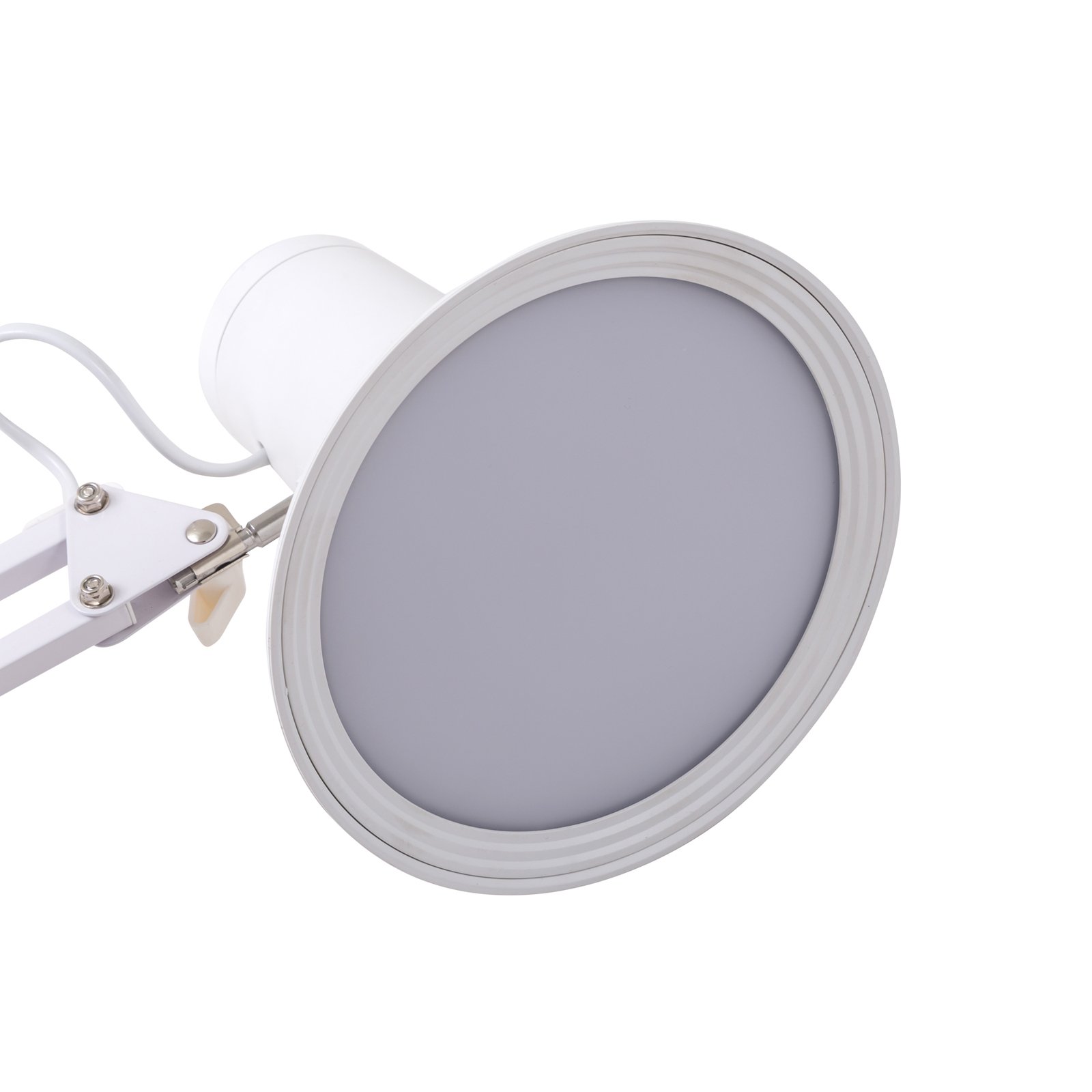 Lindby Undra LED clamp light, branco, regulável, ajustável