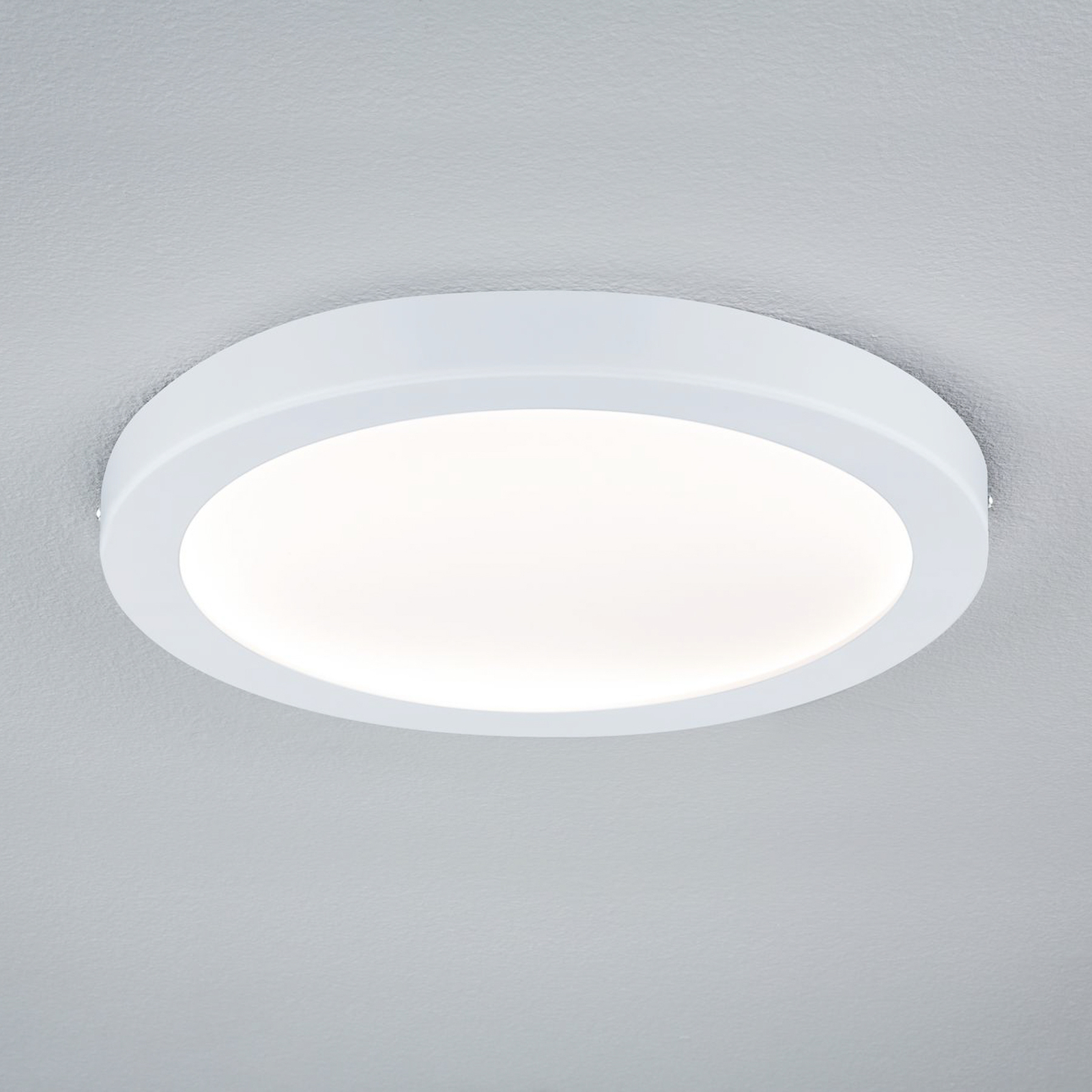 Paulmann LED-panel Abia, rundt Ø 30cm, matt hvit