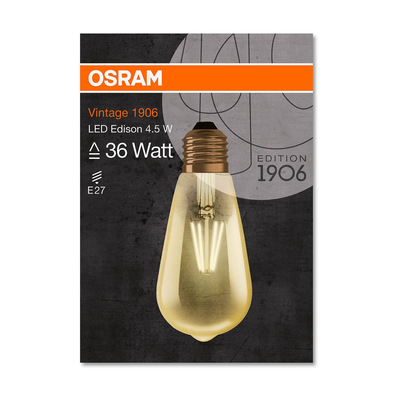 E27 4,5W 824 żarówka LED Vintage Edition 1906