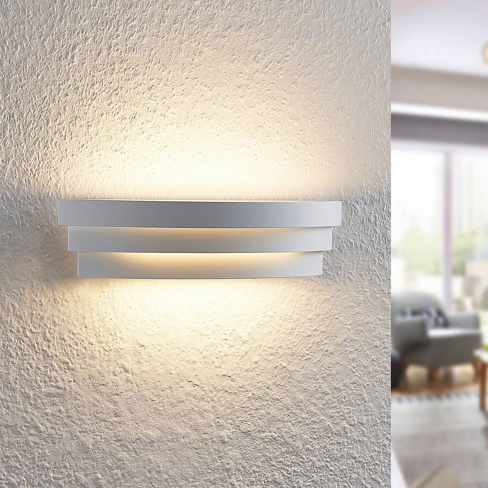 E-shop Arcchio Harun LED nástenná lampa 30 cm biela