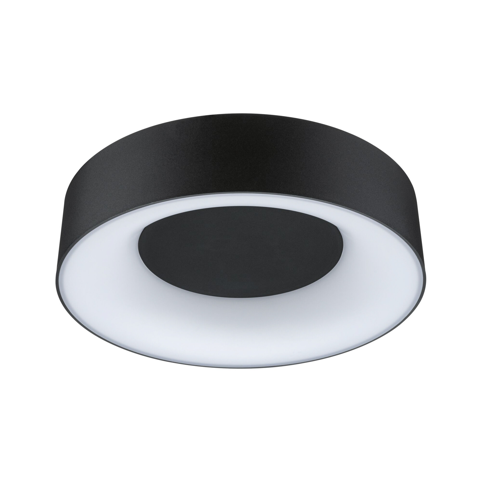 Casca LED plafón IP44 blanco/negro mate - Paulmann