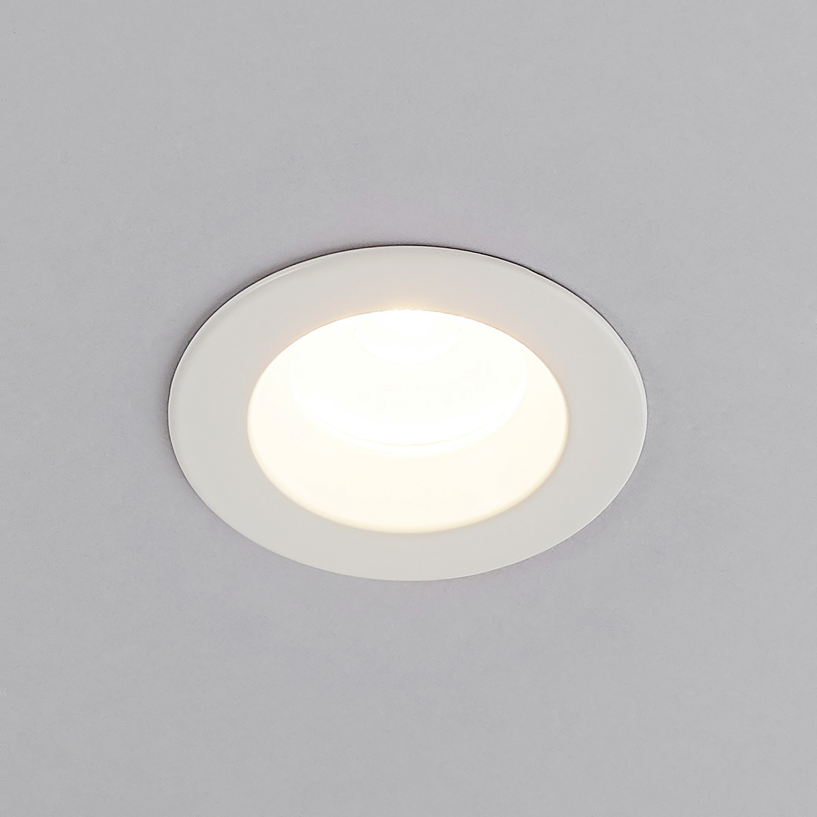 Arcchio Unai LED recessed spotlight 2,700K 4 W, for Hallway, aluminium, plastic, 4 W, energy efficiency: A+, H: 4 cm