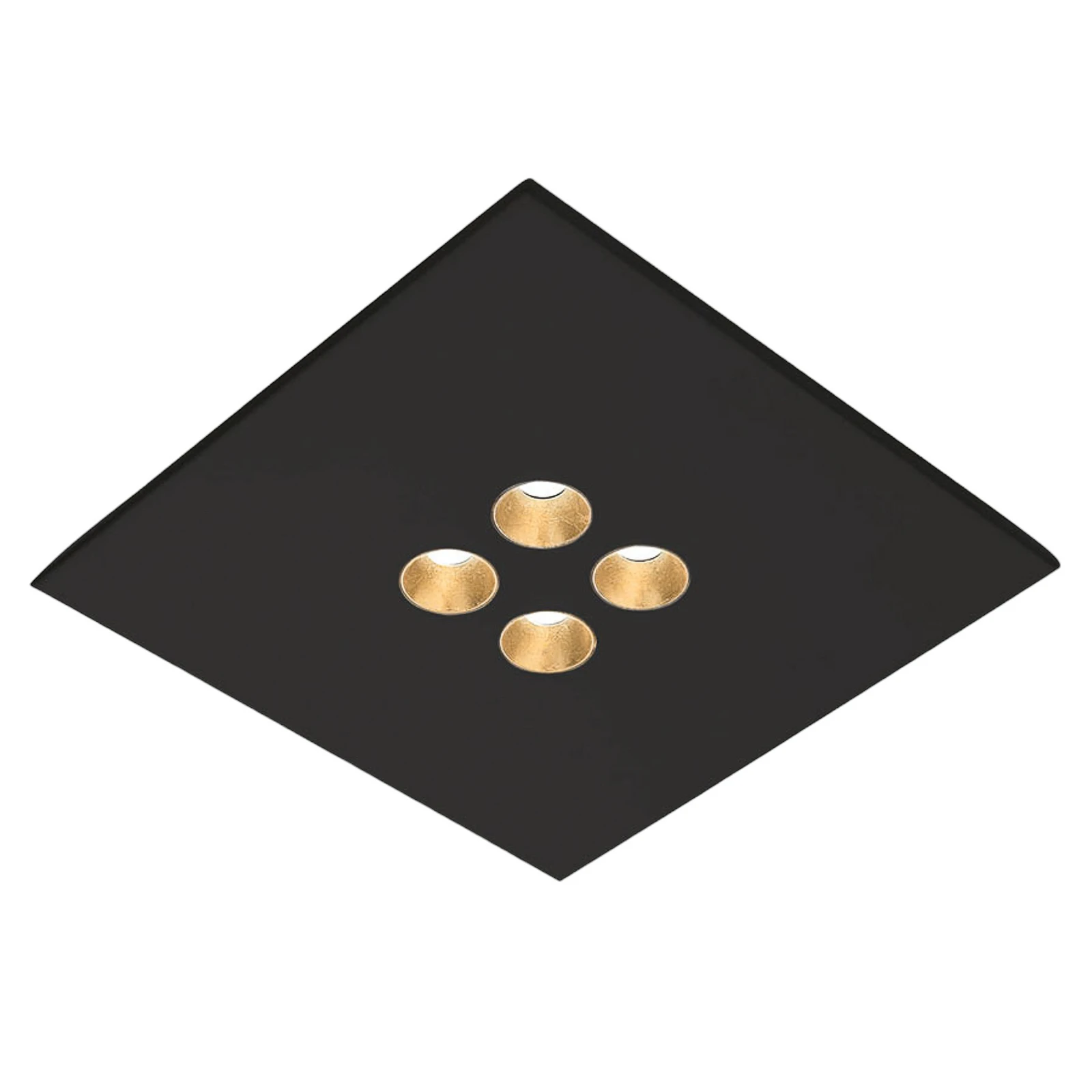 ICONE Confort - Plafonieră cu LED în negru elegant