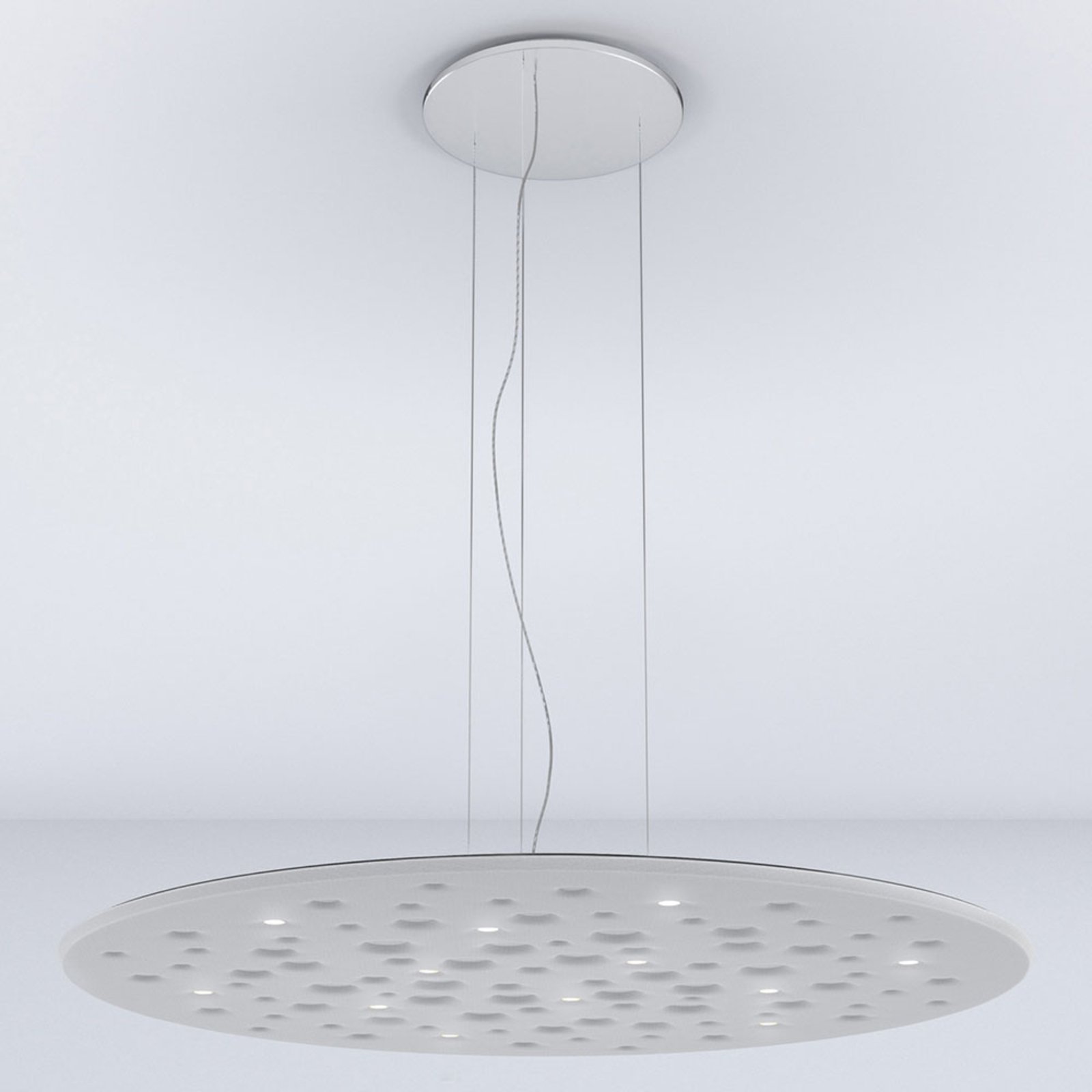 Artemide Silent Field 2.0, lampada a sospensione a LED in basso