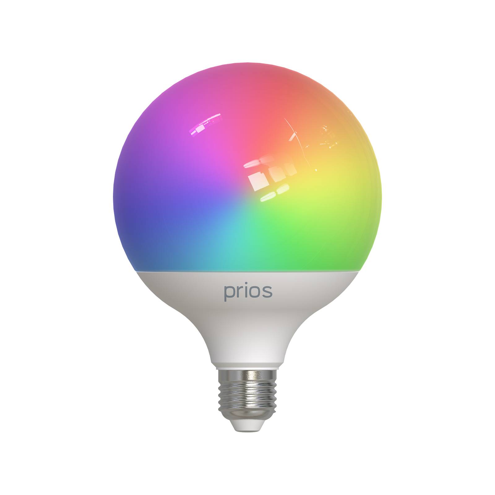 Prios ampoule LED E27 G125 9 W RGBW WLAN mate