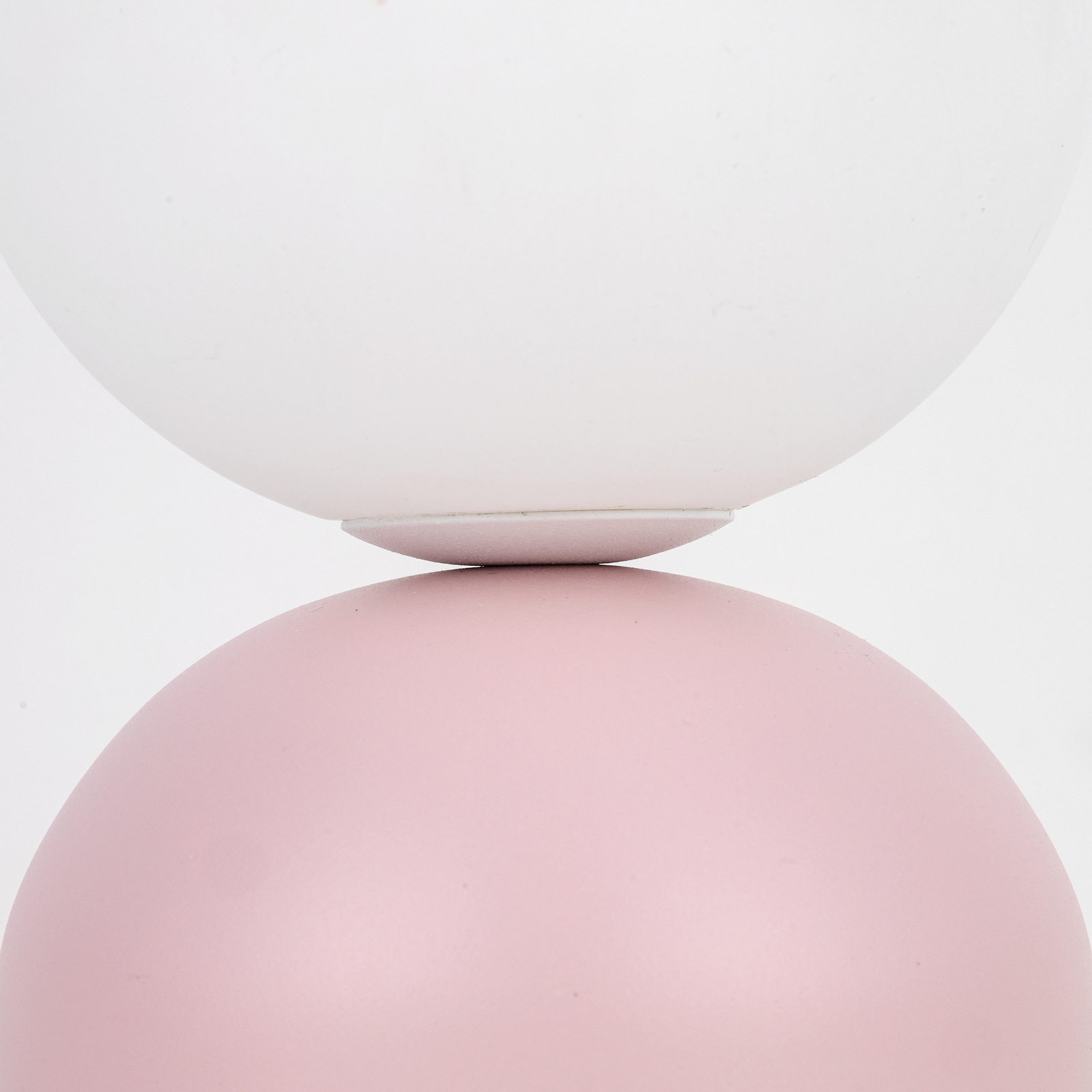 Tafellamp Miki, roze, glas, hoogte 21 cm, G9