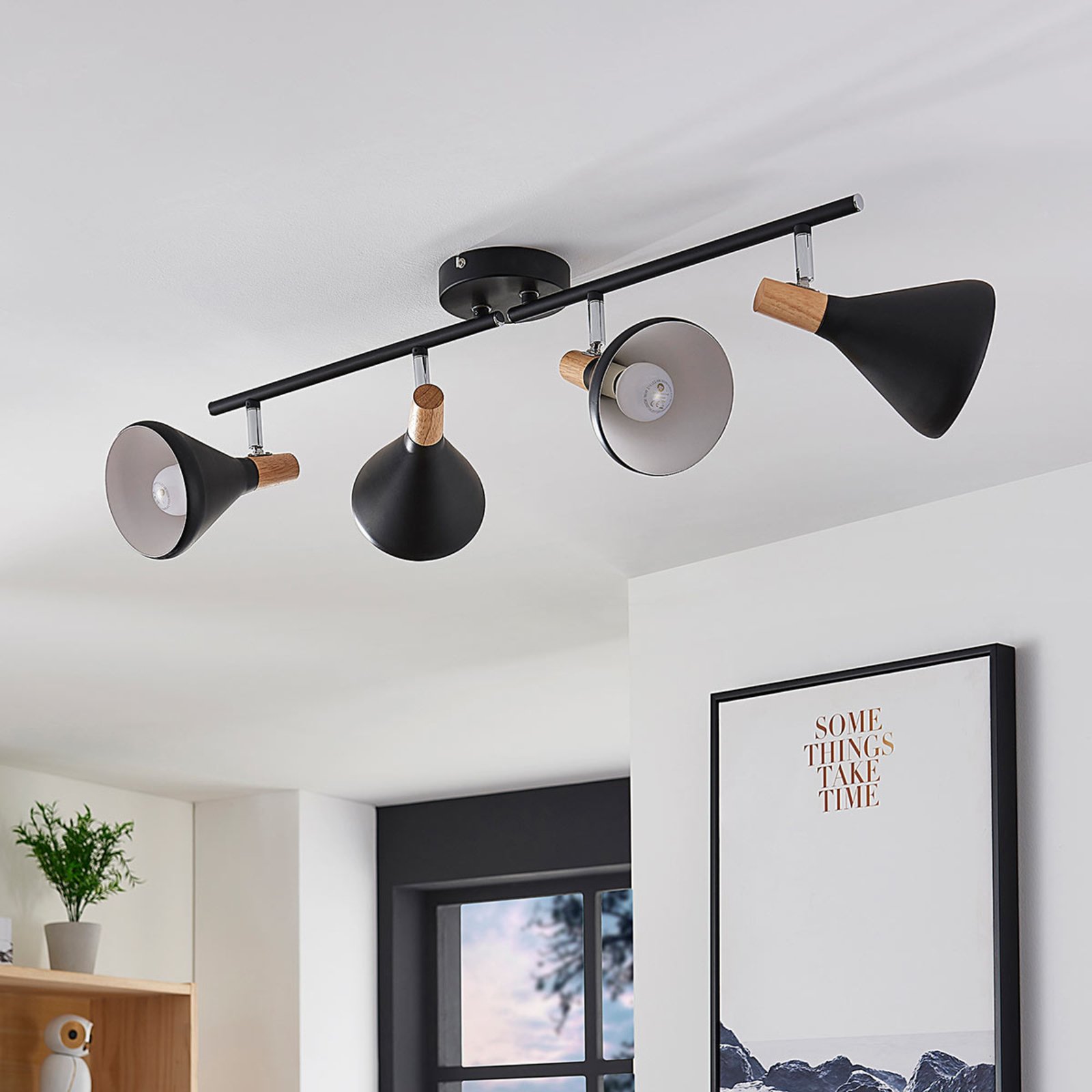 Arina 4 Plafond Black - Lindby