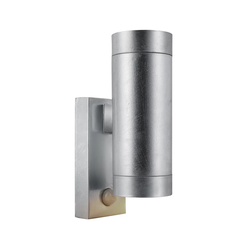 Nordlux - Tin Maxi Double Extérieur Applique Murale w/Capteur Galvanise Acier