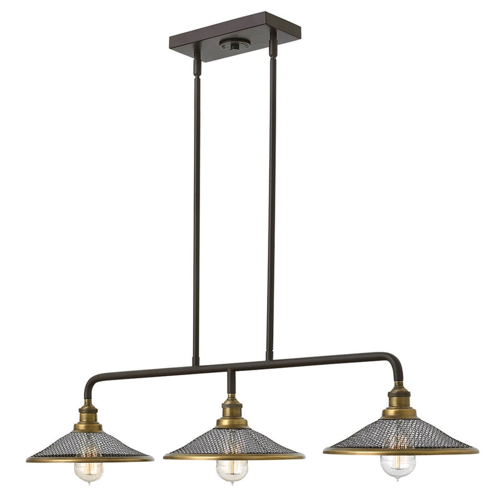 Rigby hanging light, three-bulb